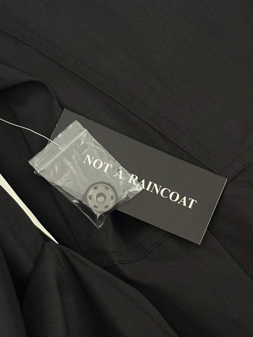 Samuel Dong Bubble Trench Coat Black Women’s Size Small - Picture 11 of 13